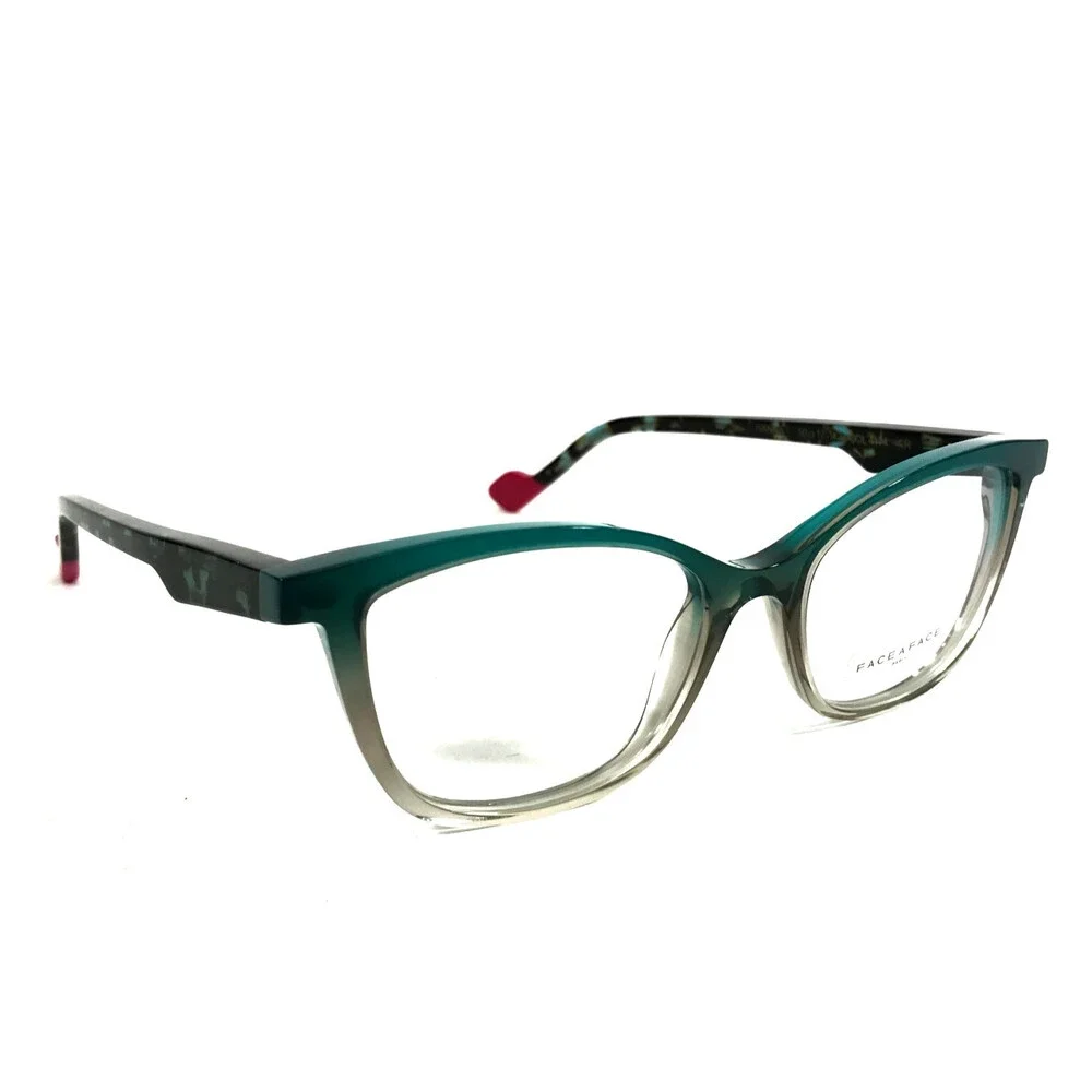 Face A Face Eyeglasses Frames HANNA 1 COL4174 CR Gradient Green Smoked 50-17-142